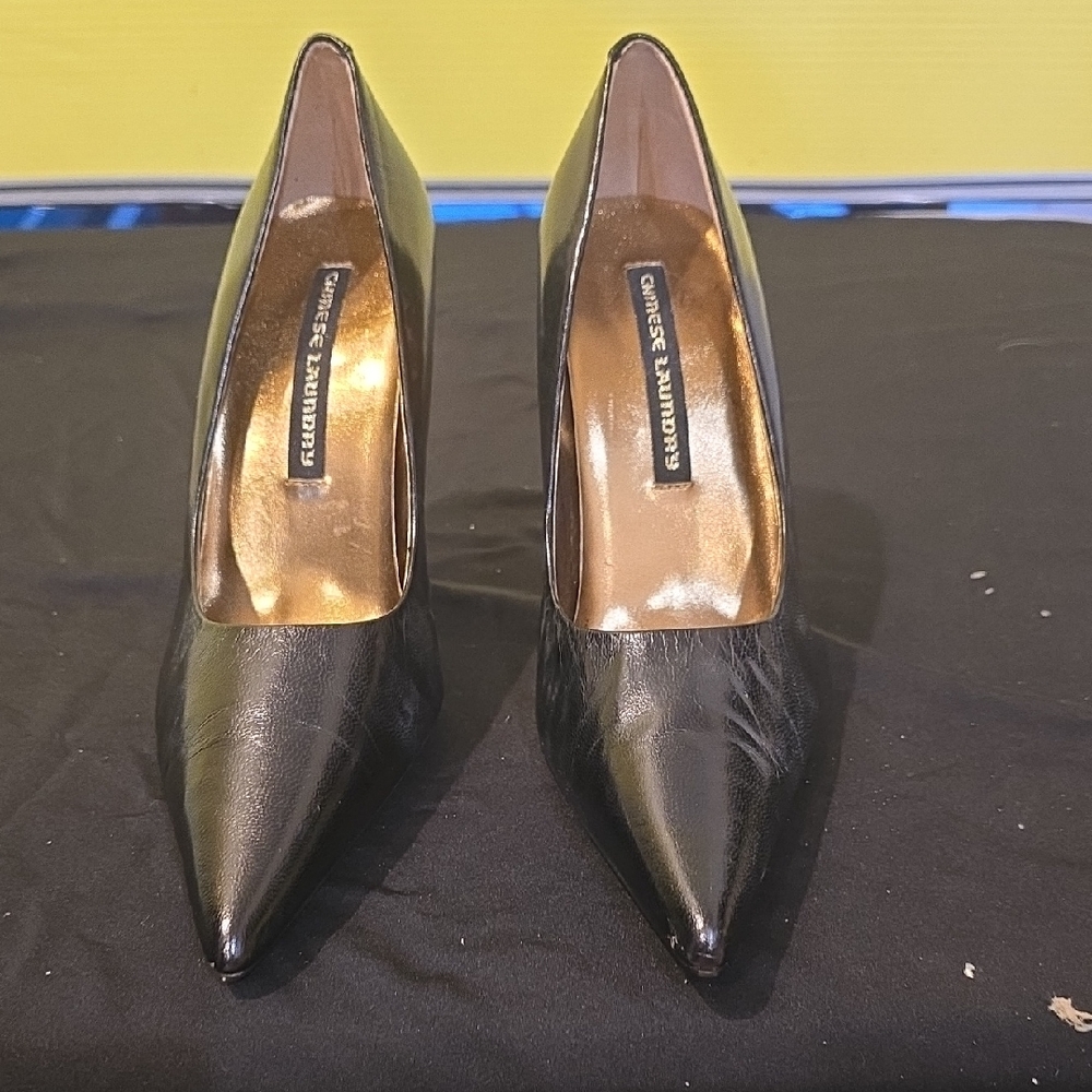 Chinese Laundry Black Leather Heels
